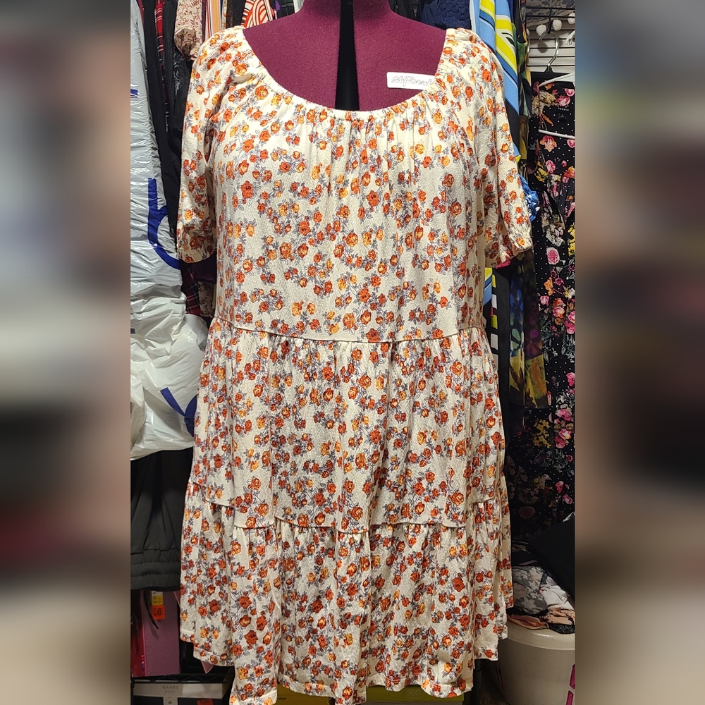 Floral Cream Dress